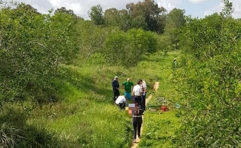זירת התאונה שבה נהרג צאלי שני ז"ל. צילום: תיעוד מבצעי מד"א