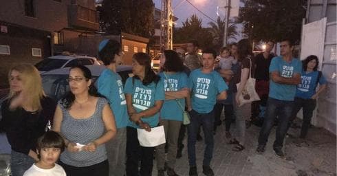 טקס זיכרון לפועל בניין שנהרג |באדיבות המרכז לצדק חברתי רחובות