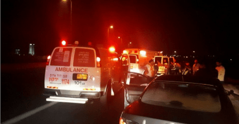תאונה על כביש 5. צילום ארכיון: תיעוד מבצעי מד"א