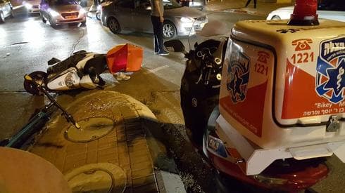 זירת התאונה. צילום: דוברות איחוד הצלה