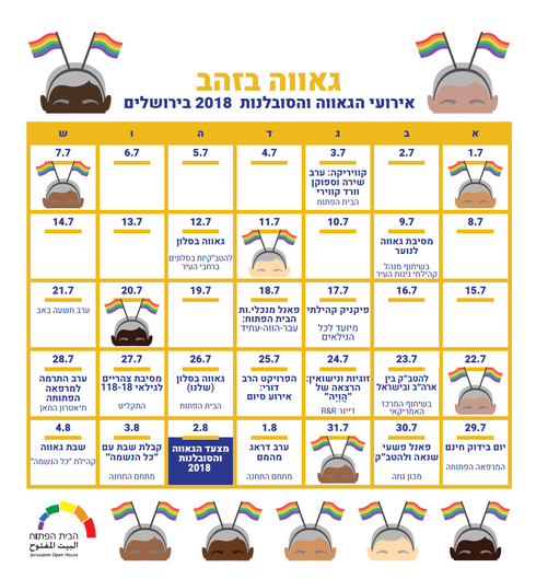 תוכנית חודש הגאווה. צילום: הבית הפתוח תוכנית חודש הגאווה. צילום: הבית הפתוח