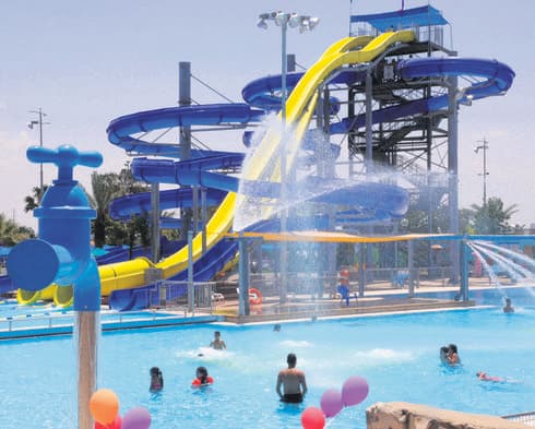מגלשות המים בימית ספארק המים. יח"צ
