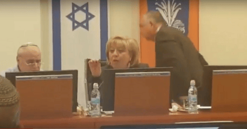 ישיבת מועצה בנתניה (צילום: ניר איסקוב)
