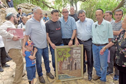 משפחת כהן בטקס יהודי פקיעין. צילום: אבינועם כהן