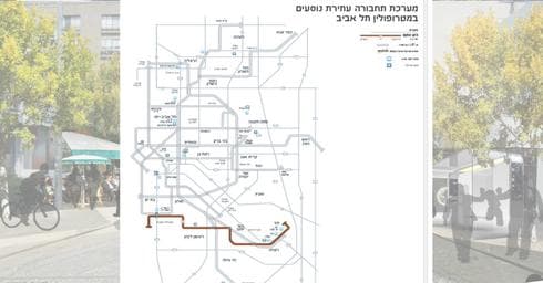 מסלול הקו החום | אתר נת"ע - נתיבי תחבורה עירוניים