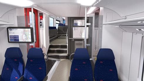 קרונות הרכבת תל אביב ירושלים. צילום: דוברות רכבת ישראל