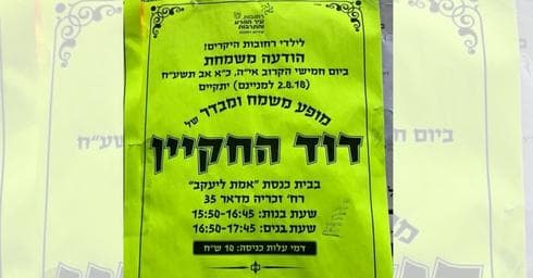 דוד החקיין. מופע משמח ומבדח | צילום: באדיבות תושבים