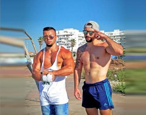 האחים קורבנוב מתאמנים בחוף אולגה | צילום עצמי