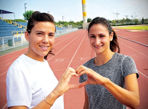 אלין וינוגרצקי (משמאל) ודקלה גולדנטל, השבוע | צילום: אבי מועלם