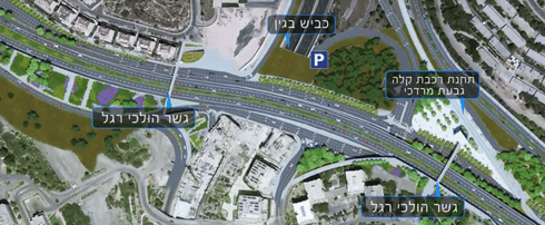 מחלף בייט. הדמיה: צוות אב לתחבורה