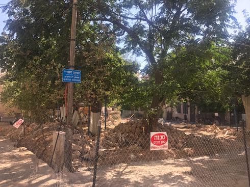 השיפוצים בגן התות | צילום: רועי אלמן השיפוצים בגן התות | צילום: רועי אלמן