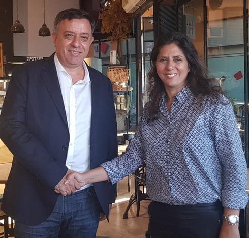יוכי פנחסי אדיב ואבי גבאי. צילום: באדיבות מטה פנחסי אדיב