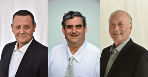 מימין: חיים גולדמן, אריה פרידמן ואלי אלוש | צילום: ירון גרזון, פרטי, פרטי