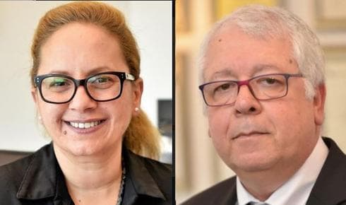 עו"ד עמית לויתן ועו"ד אורית בשן. צילום: גיל דור