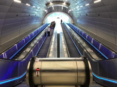 הדרגנועים בתחנת "נבון". צילום: רועי אלמן