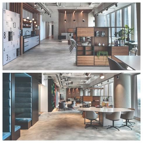 מתחם עבודה: REGUS, רמת החייל 2, תל אביב. עיצוב: אורלי דקטר ושרון פין. צילום: שרון צרפתי מתחם עבודה: REGUS, רמת החייל 2, תל אביב. עיצוב: אורלי דקטר ושרון פין. צילום: שרון צרפתי