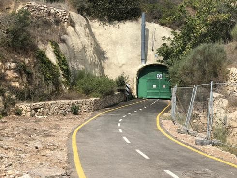 מנהרת האופניים סגורה. צילום: לירן תמרי
