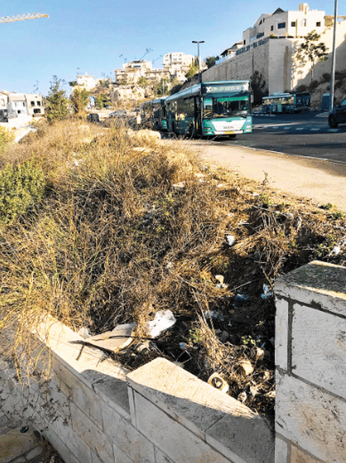 המסוף ברמת שרת. לכלוך וצחנה. צילום: פרטי