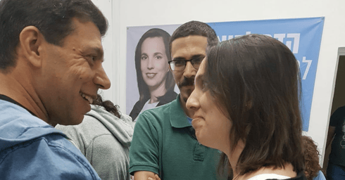 הדר לביא במטה שלה ביום הבחירות | צילום: אירית גרינברג