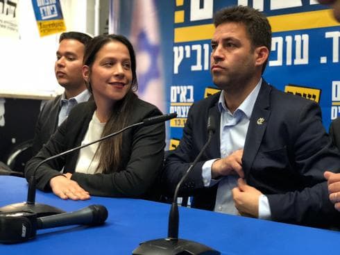 ברקוביץ במסיבת העיתונאים. צילום: לירן תמרי