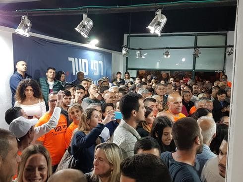 המטה של רפי סער. המתח בשיאו | צילום: אירית גרינברג
