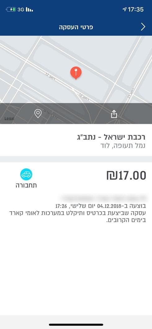התשלום עבור הנסיעה. צילום: לירן תמרי