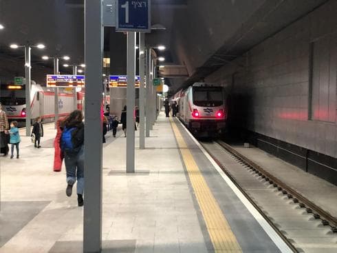 תחנת הרכבת נתב"ג. צילום: לירן תמרי