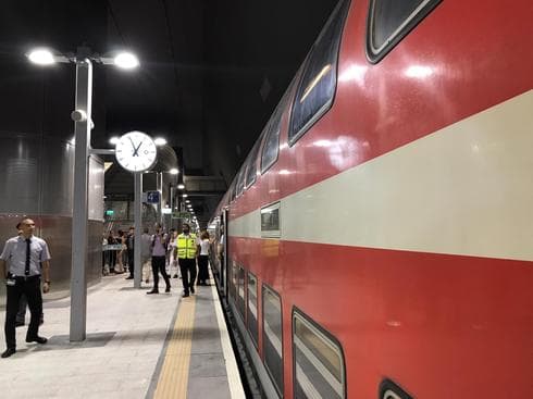רציף תחנת הרכבת "נבון". צילום: רועי אלמן