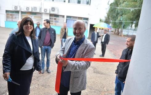 מנהלת ביה"ס עם טופיק מרום | צילום: עידן מלול