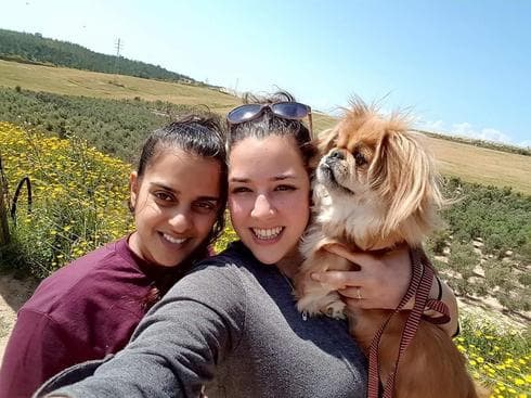 "איבדתי את אשתי, וכמעט גם את אבא שלי". ניצן (מימין) ומיטל ז"ל, צילום: פרטי