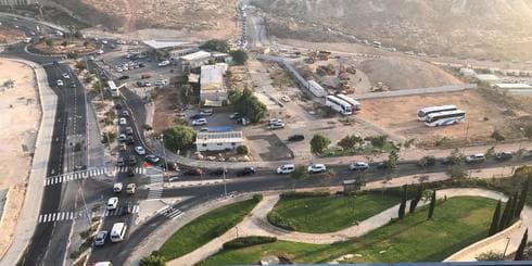 כך נראת הצומת בהר חומה לפני. צילום: אסף אסלן