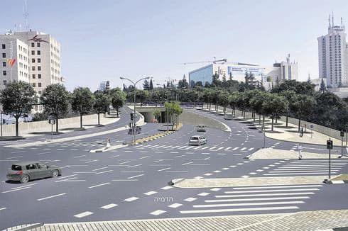 כך תיראה הכניסה למנהרה תחנת הרכבת ירושלים- תל אביב. הדמיה: מור-דגן