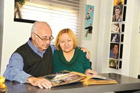 פרופ' גריגורי ולודמילה משביצקי. צילום: הרצל יוסף