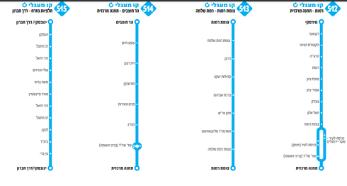 קווים 512-515. צילום: מתוך החוברת קווים 512-515. צילום: מתוך החוברת