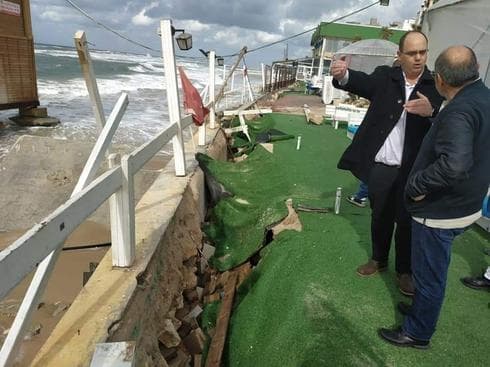 ברוט באיזור נפילת המצוק | צילום באדיבות העירייה