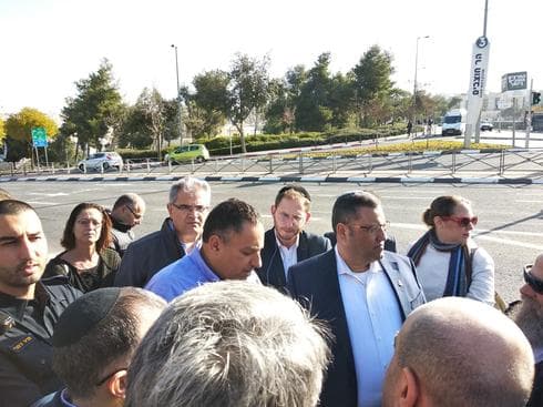 ליאון בסיור היום. צילום: פעילי המינהלים הקהילתיים ברמות