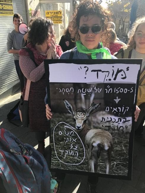 ההפגנה מול משרד הפנים. צילום: דב גליקמן