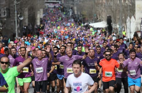מרתון ירושלים. צילום ארכיון: אלכס קולומויסקי 