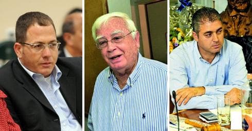 מימין: יריב גסר, חיים צורי ועומר זוהר. צילומים: נחום סגל