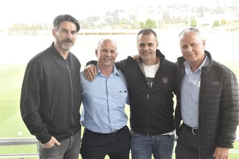 ראש העיר אבי אלקבץ, היו"ר עמיר נוי, ג'ובאני רוסו ואלון חרזי נווי