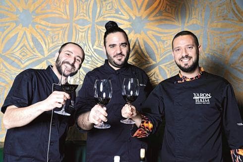 ירון חיים, יקיר מסרטי ועידן בידוסה. צילום: הרצל יוסף