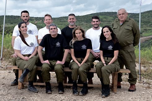 משתתפי נבחרת המילואים של ישראל. צילום: דובר צה"ל (גיליון 19.04.19)