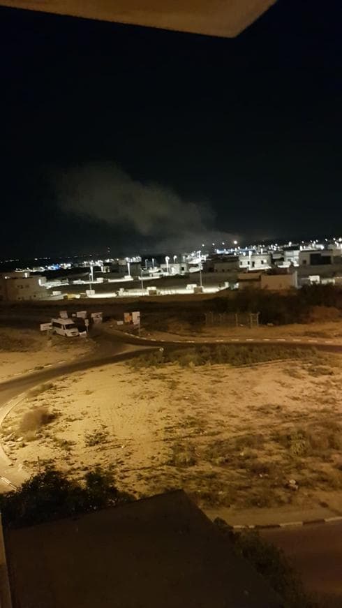 הירי לעבר באר שבע. צילום: מורן בן סימון 