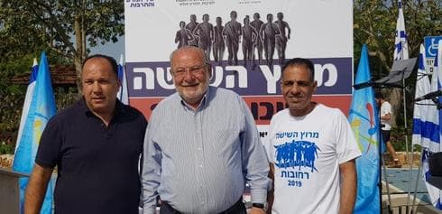 רועי שרעב, רחמים מלול ואיציק עובדיה | צילום: דוברות עיריית רחובות