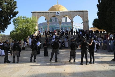 התפרעויות בהר הבית. צילום: דוברות המשטרה