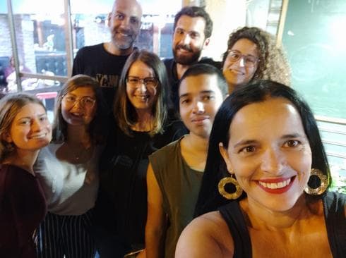 יוזמי "המקרר החברתי" בבאר שבע. צילום: יסמין סקס פרידמן