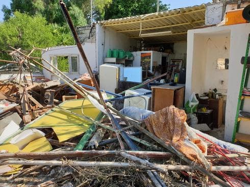 ההרס במשתלת ראבני. צילום: קותי פונדמינסקי ההרס במשתלת ראבני. צילום: קותי פונדמינסקי