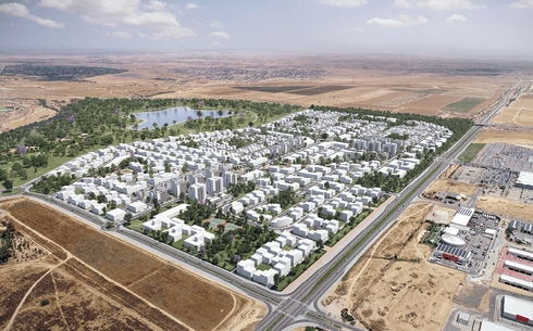 הדמייה של שכונת פארק הנחל | צילום: יח"צ