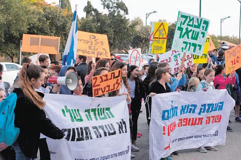 בג"צים והפגנות | צילום: מטה המאבק שדה התעופה בעמק