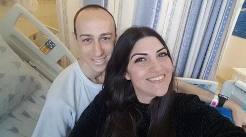 עוז וחברתו. צילום: באדיבות המצולם